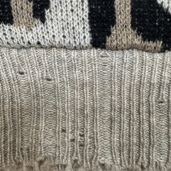 R13 Cashmere Hoodie Oversized Sweater Long Sleeve Leopard🌸 - Picture 10 of 16